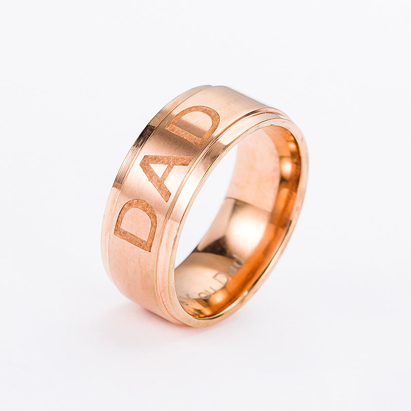 Monogrammring aus Titanstahl