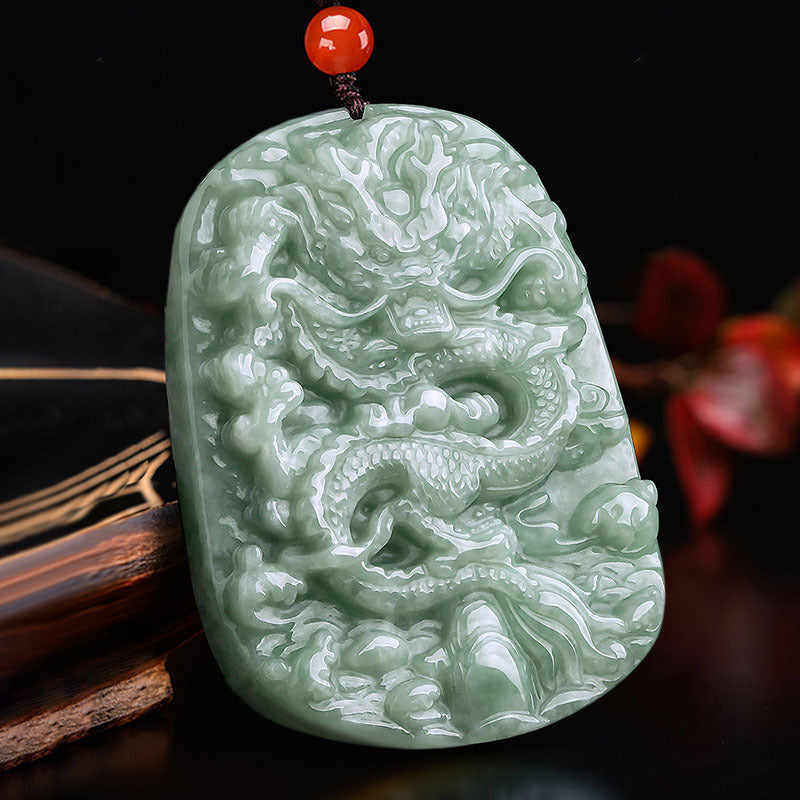 Tierkreis Drache Dominanter Jade-Anhänger