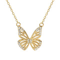 Collar de mariposa de diamantes