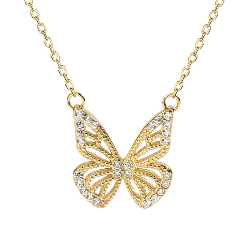 Diamond Butterfly Necklace