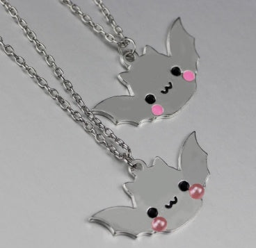 Mirror Shiny Bat Halloween Spooky Kawaii Pastel Goth Jewelry Lolita Fashion Pendant