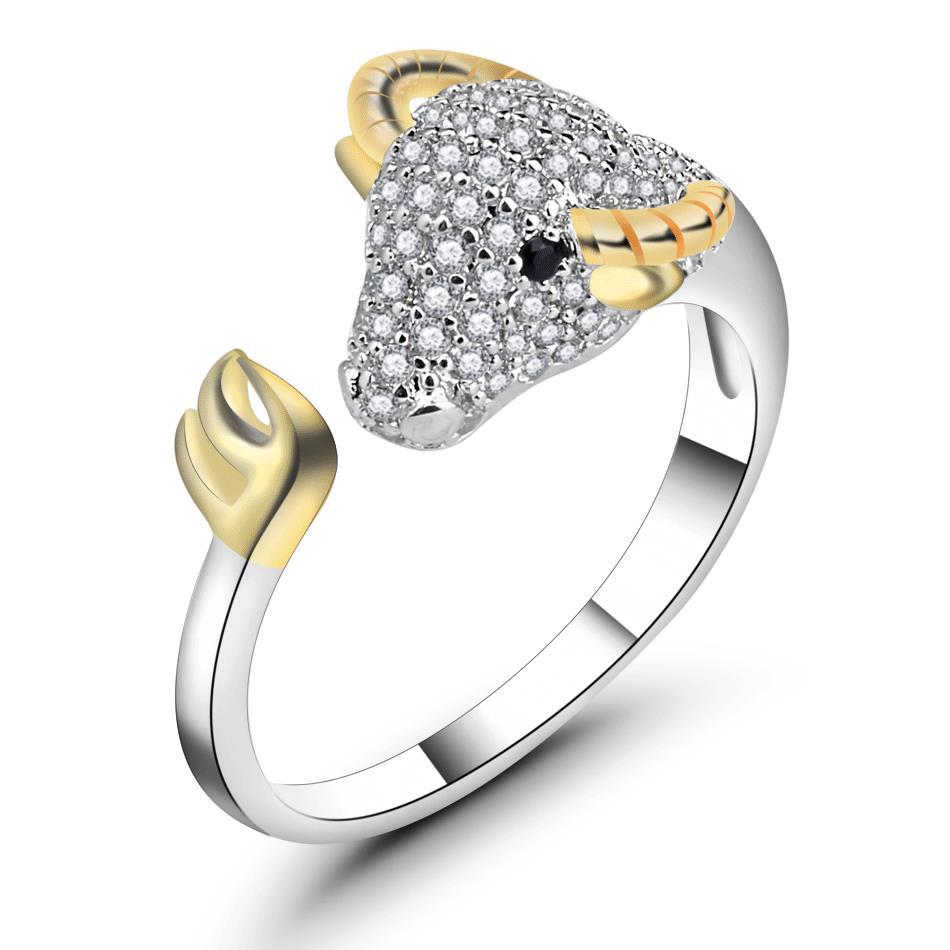 Tierkreisring, Sterling Silber Ring, Damenring, Geburtsjahresring