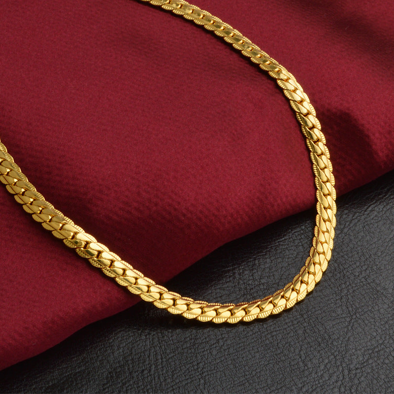 Collar bañado en oro