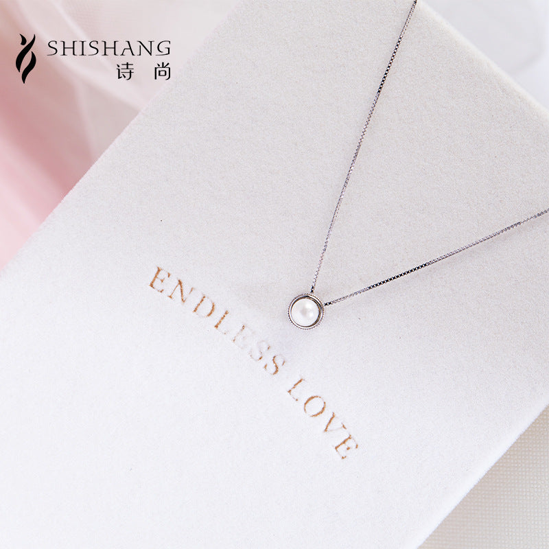 925 Silver Pearl Necklace