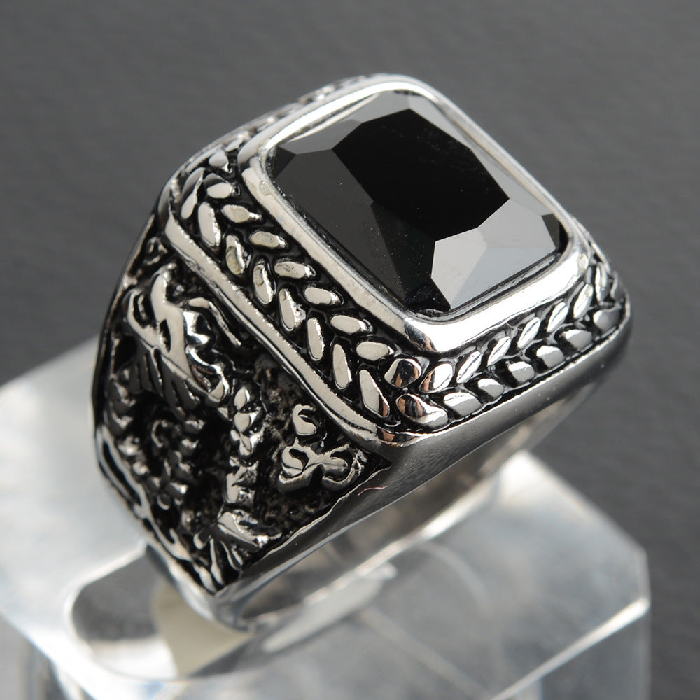 Anillo de acero de titanio para hombres