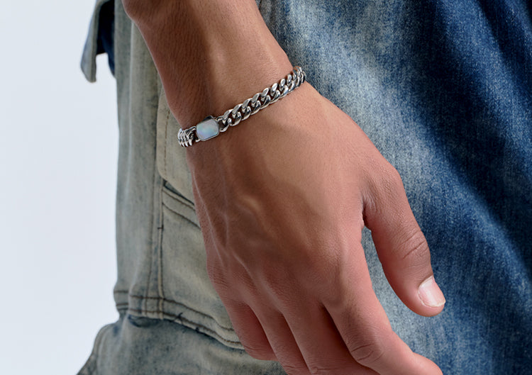 Shell Jewelry Buckle Hip Hop Cuban Bracelet