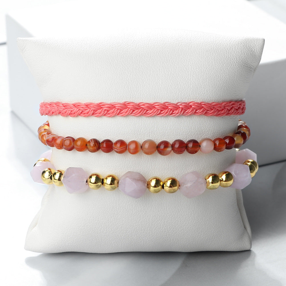 Creative Three-piece Woven Bracelet Adjustable