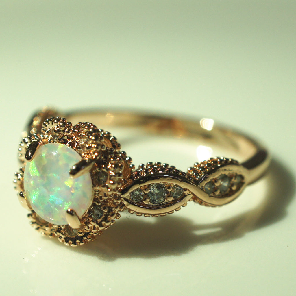Opel-Ring Modeschmuck Opalring Damen