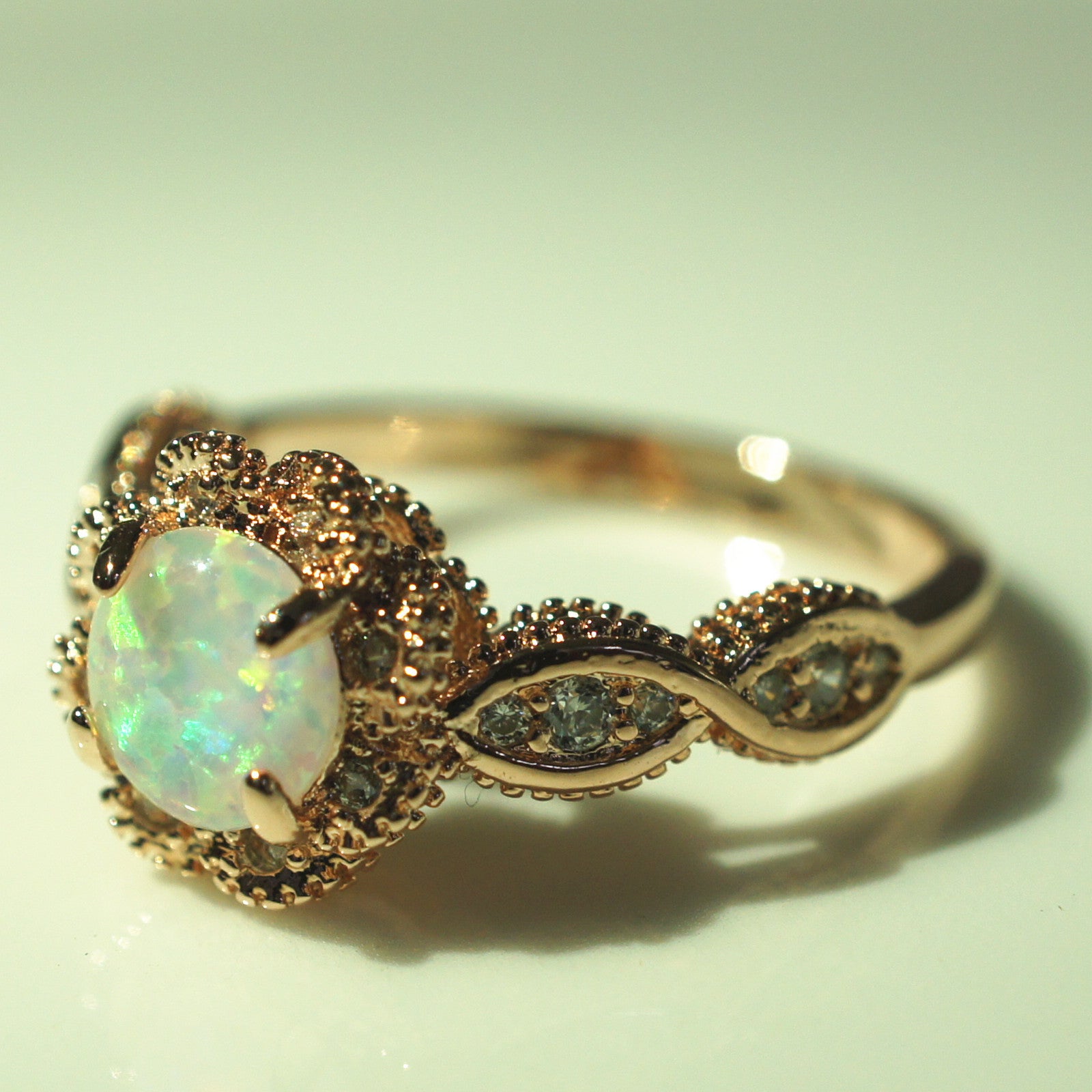 Opel-Ring Modeschmuck Opalring Damen