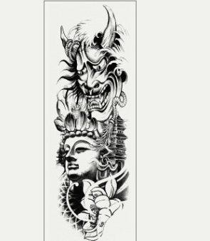 Pegatina de tatuaje impermeable para brazo completo