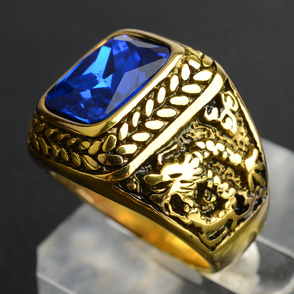 Anillo de acero de titanio para hombres
