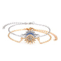 Persönlichkeit Einfaches Strass-Sonne-Mond-Liebhaber-Armband