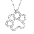 WISH Explosion Fashion Kreative Liebe Hunde-Pfotenabdruck-Anhänger-Halskette Außenhandel Neue Metallschmuck Großhandel