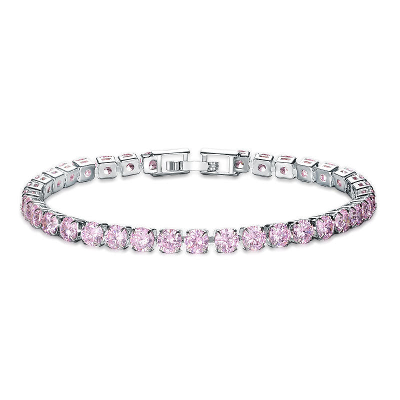 Zirkonia Tennisarmbänder Iced Out Kette Kristallarmband Damen Herren Goldarmband Schmuck
