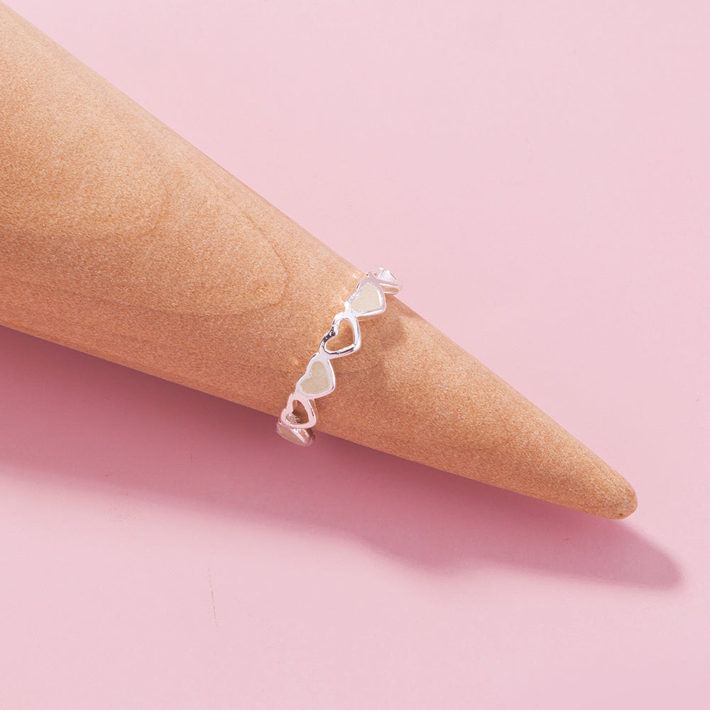 Anillo Corazón Luminoso Ajustable que Brilla en la Oscuridad