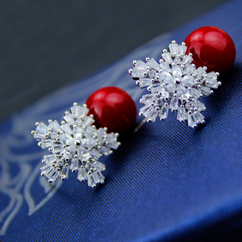 Pendientes Perla de Nieve