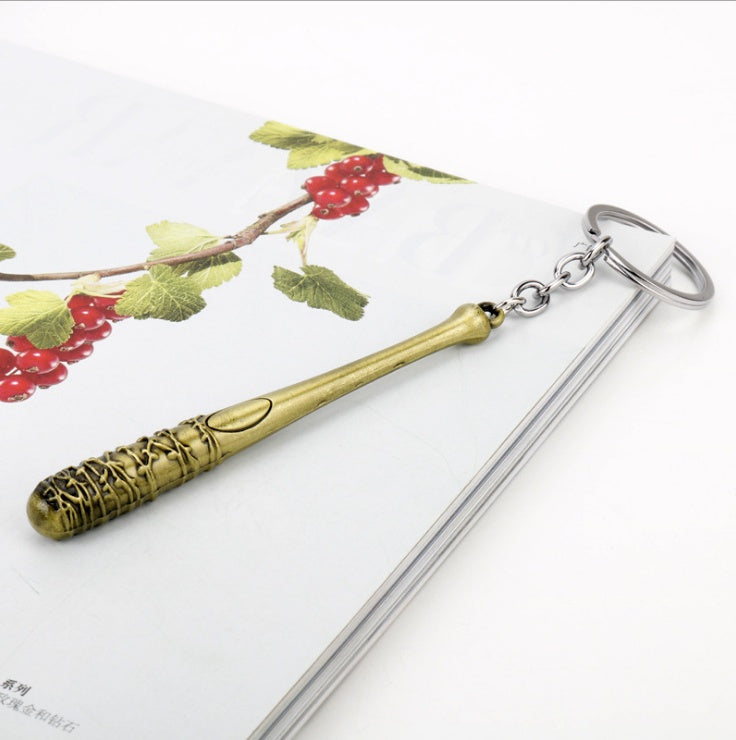 Llavero The Walking Dead Bate de Negan LUCILLE Llavero para hombres y mujeres, colgante para coche, bolso, figura de acción, juguetes de Cosplay