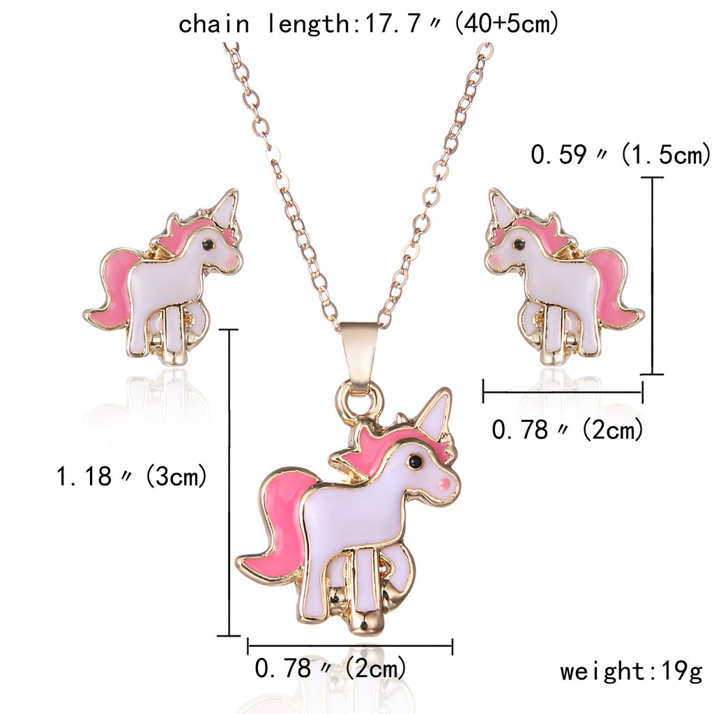 Juego de joyas de aleación con pony