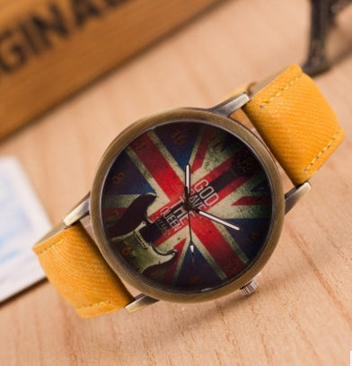 Reloj de pulsera con bandera del Reino Unido