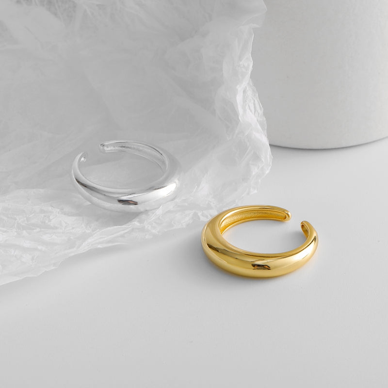 Mode Halbmondring Ring Persönlichkeit Trendring