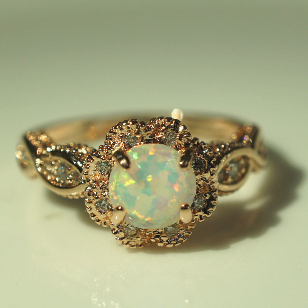 Opel-Ring Modeschmuck Opalring Damen