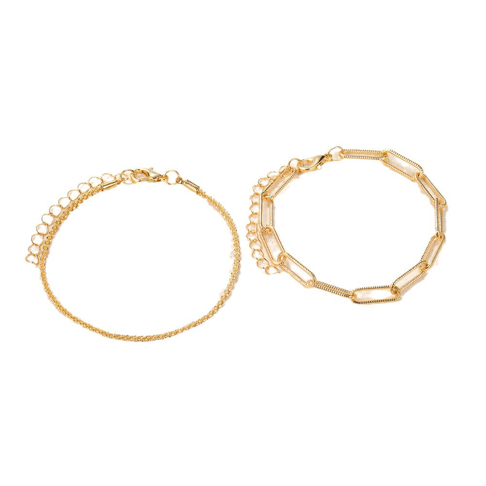 Gold- und Silber-Strass-Armband Damenschmuck