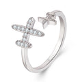Charm Verstellbarer Flugzeug-Ring Damen