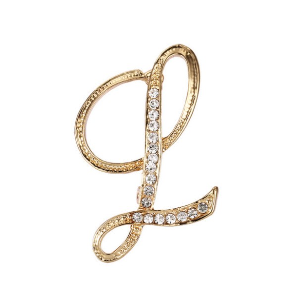 Mode Kleidung Accessoires 26 englische Alphabet Broschen