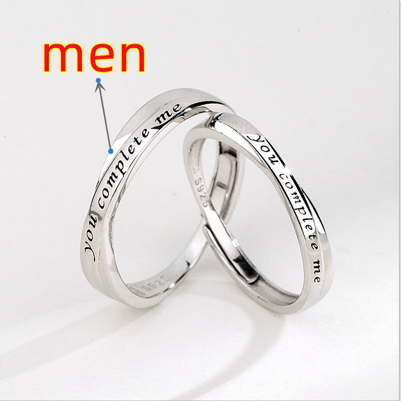 S925 Sterling Silber Partnerringe