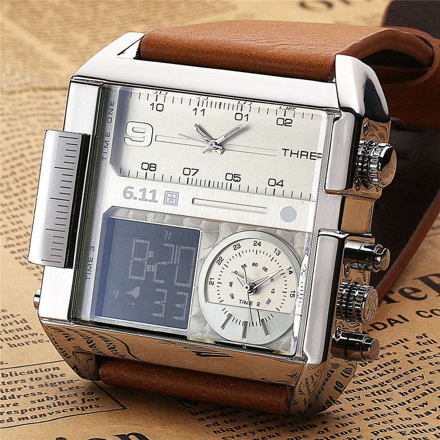 611 Datum 8145 Countdown wasserdichte Hintergrundbeleuchtung leuchtende Doppelanzeige elektronische Uhr