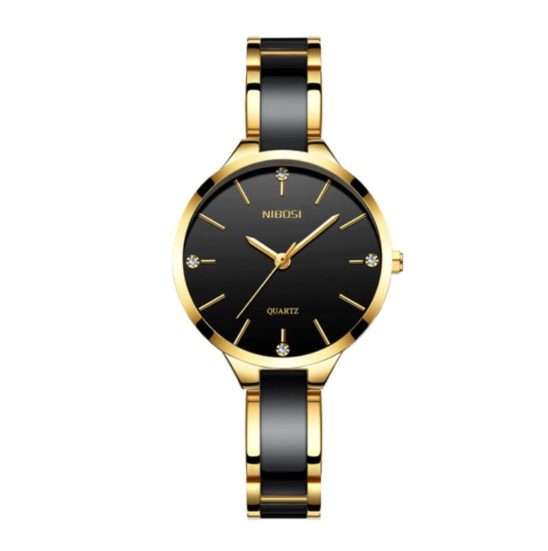 Reloj de cuarzo impermeable de cerámica
