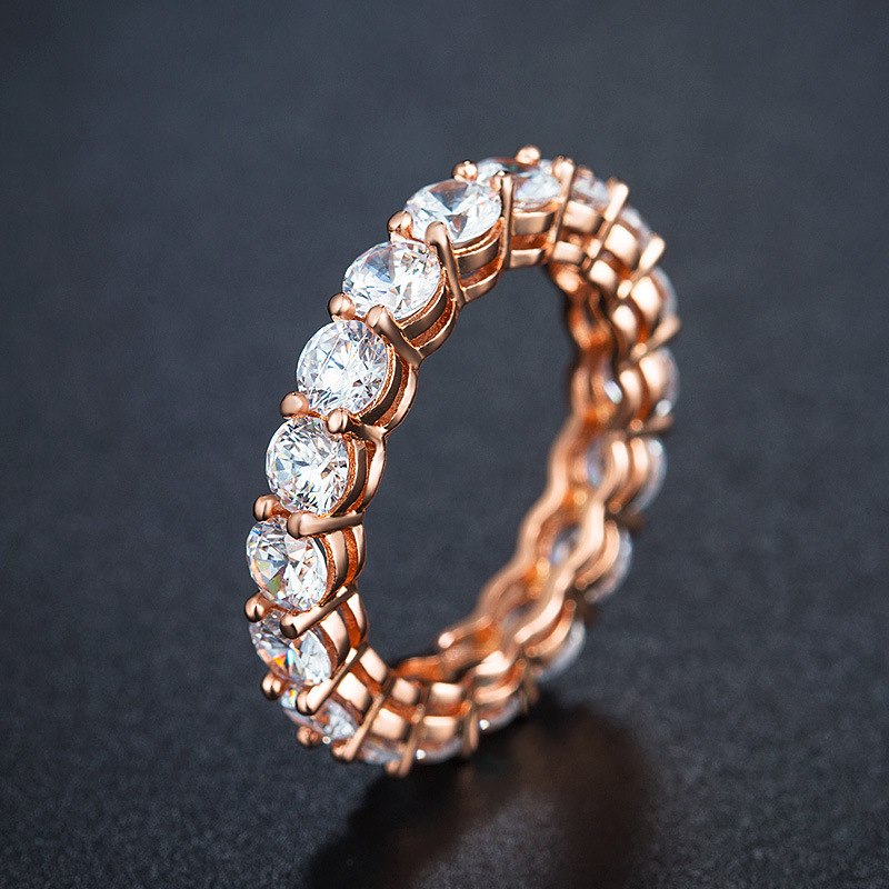 neuer Sommer österreichische eingelegte Damenringe Mode Schmuck Großhandel rotierender Ehering