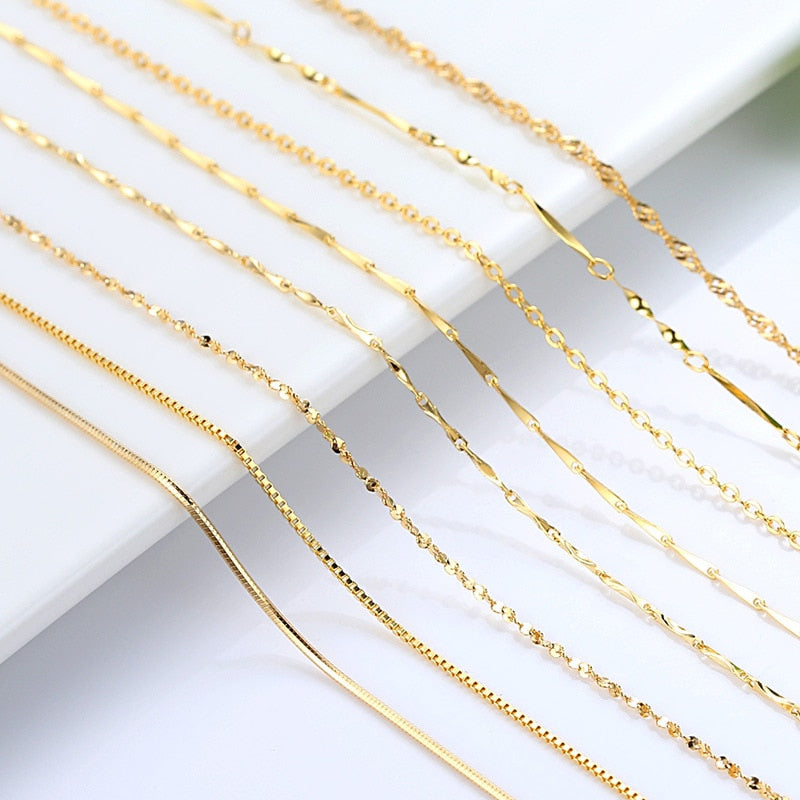 Collar bañado en oro de 18K para mujer