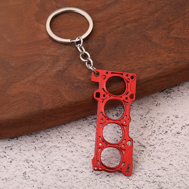 Llavero de asiento, creativo, de metal, para coche
