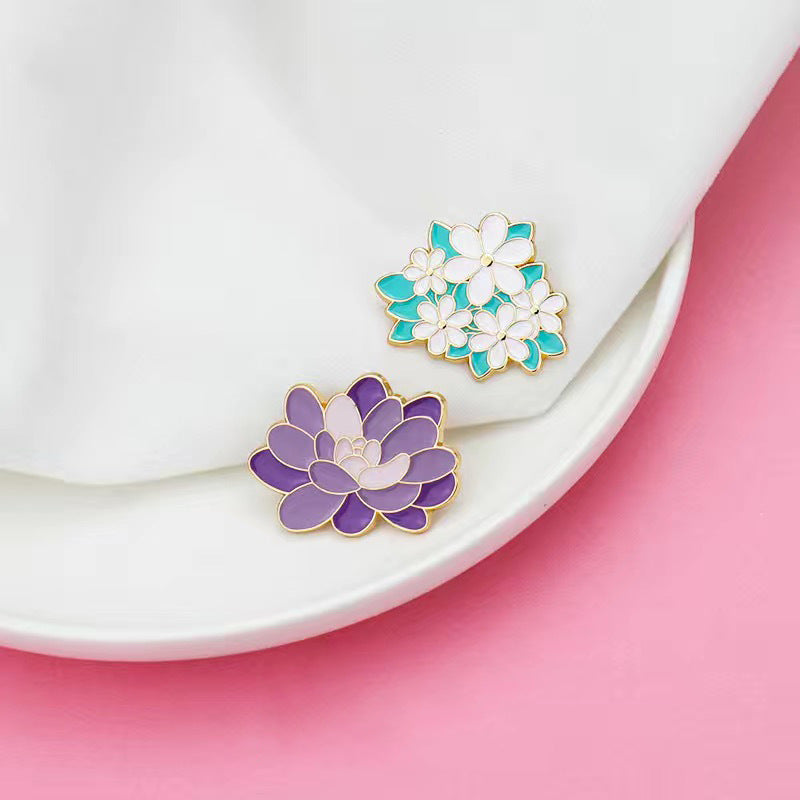 Personalisierte Pflanzen-Anstecknadel Niedlicher Pin
