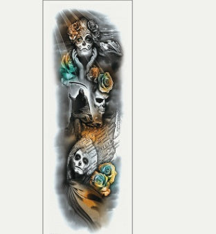 Pegatina de tatuaje impermeable para brazo completo