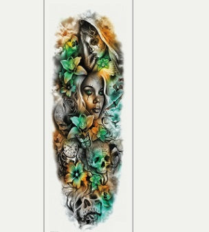Pegatina de tatuaje impermeable para brazo completo