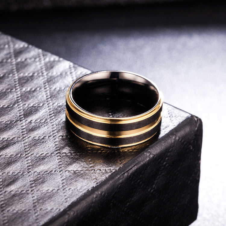 Anillo de hombre de titanio para joyería
