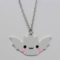 Mirror Shiny Bat Halloween Spooky Kawaii Pastel Goth Jewelry Lolita Fashion Pendant