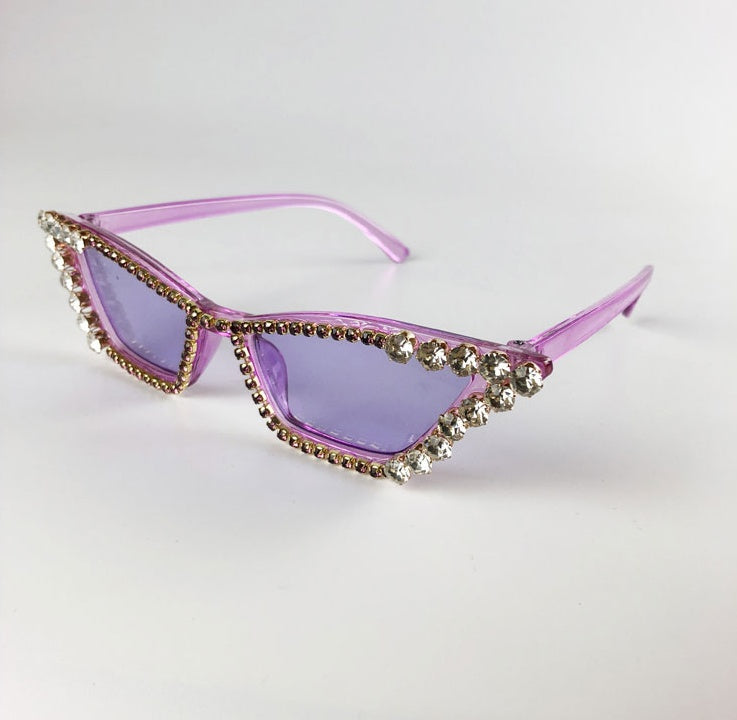Gafas de sol con montura de diamante