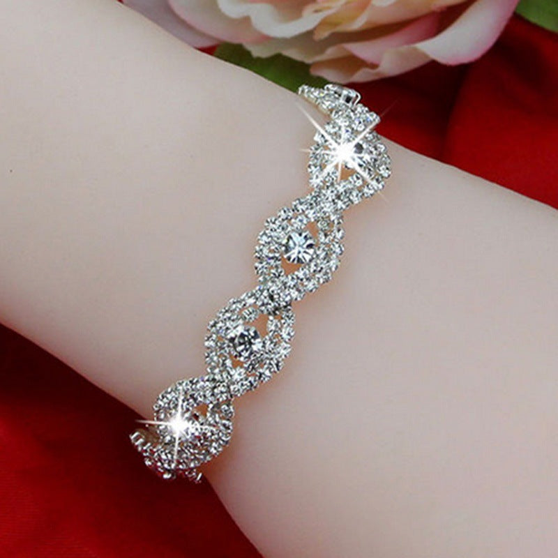 Kristallarmband Flash Diamantarmband Damen Einfaches Armband