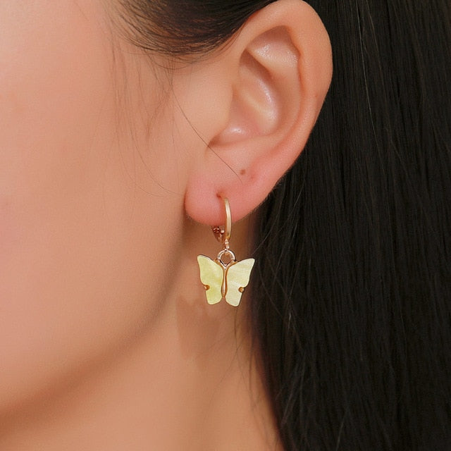 Pendientes de esmalte con forma de corazón, color rosa, joyas negras, regalo de boda