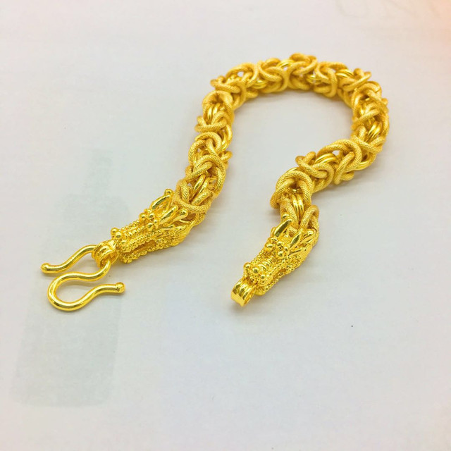 Goldarmband für Herren, vergoldet, 24K, Simulationsschmuckarmband