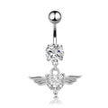 Joyas para Piercing de Ombligo en Forma de Corazón de Amor