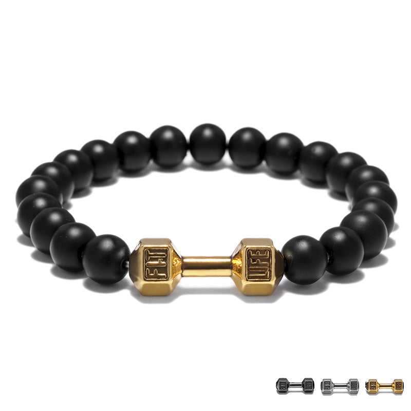 FIT LIFT Brazalete de Cuentas de Mancuernas de Metal
