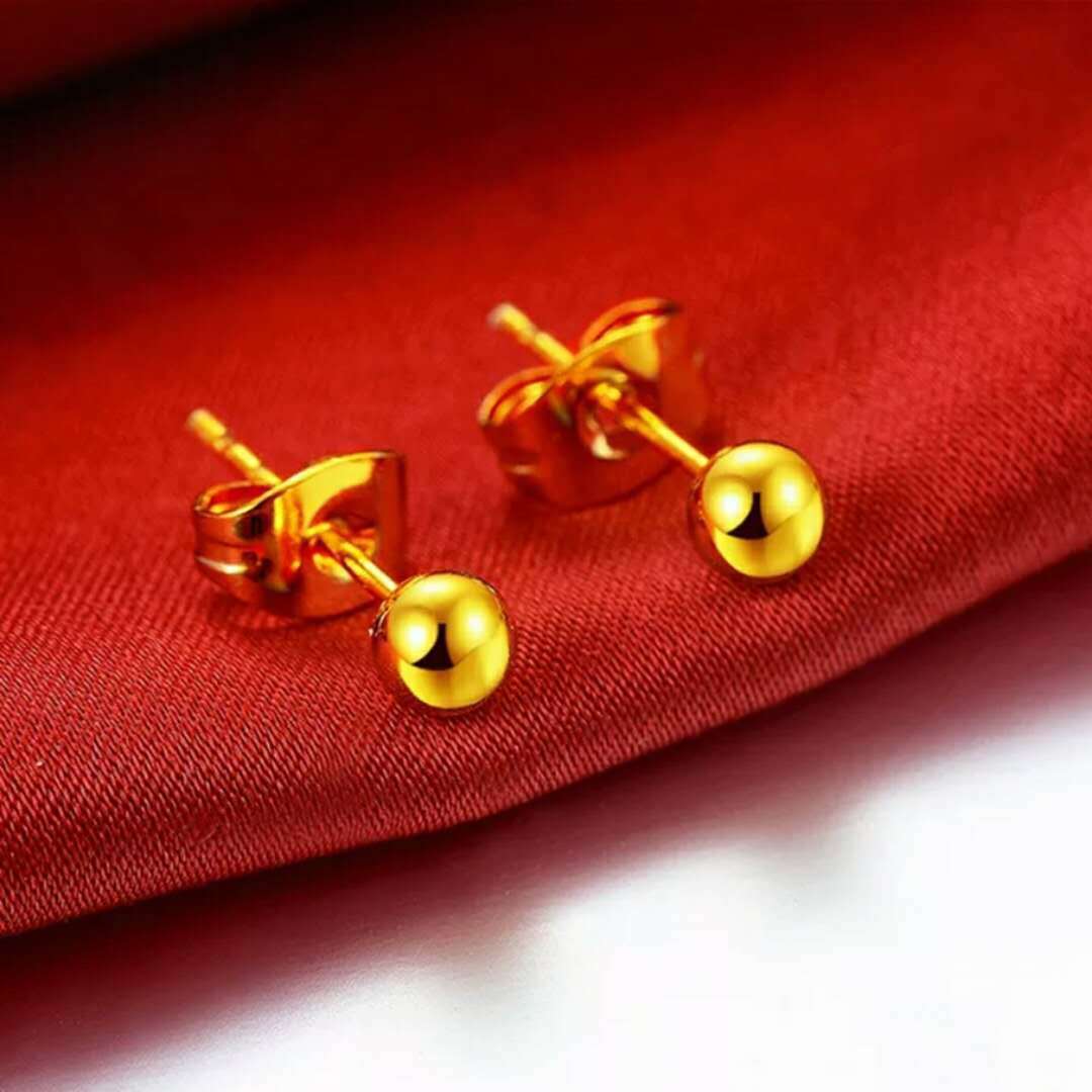 24K vergoldete Ohrringe Euro Gold Schmuck Neue beliebte Ohrringe
