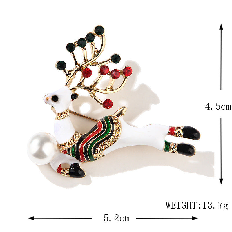 Damenmode schlichte geometrische Weihnachtsbrosche