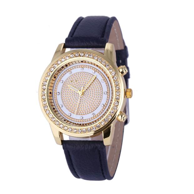 Nuevo brazalete de reloj para mujer, relojes de Ginebra de cristal para mujer, relojes de pulsera de cuarzo de acero inoxidable a la moda