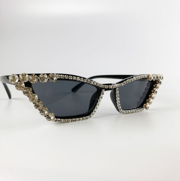Gafas de sol con montura de diamante