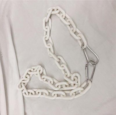 Cadena de pantalón, cadena de cintura, accesorios acrílicos para hombre y mujer